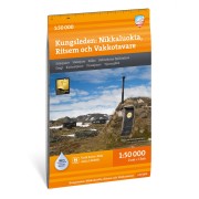 Kungsleden: Nikkaloukta, Ritsem & Vakkotavare 1:50 000 Calazo